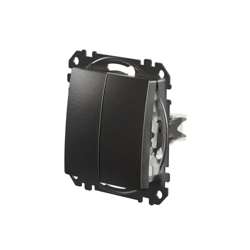 Проходной выключатель 2кл., матовый алюминий, Sedna Design Schneider Electric SDD170108U