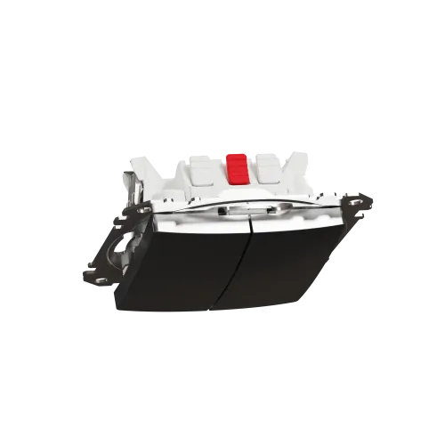 Проходной выключатель 2кл., матовый алюминий, Sedna Design Schneider Electric SDD170108U