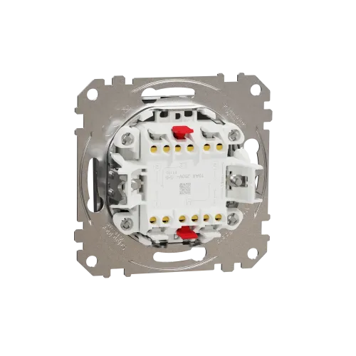Проходной выключатель 2кл., матовый алюминий, Sedna Design Schneider Electric SDD170108U