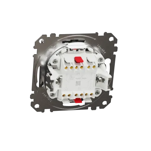 Проходной выключатель 2кл., матовый алюминий, Sedna Design Schneider Electric SDD170108U