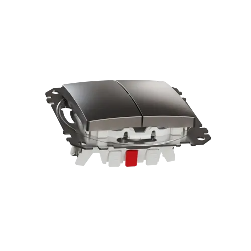 Проходной выключатель 2кл., матовый алюминий, Sedna Design Schneider Electric SDD170108U