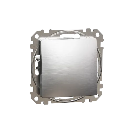 Кнопочный выключатель, матовый алюминий, Sedna Design Schneider Electric SDD170111U
