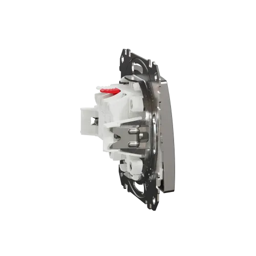 Кнопочный выключатель, матовый алюминий, Sedna Design Schneider Electric SDD170111U
