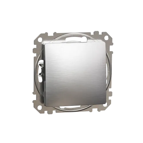 Кнопочный выключатель, матовый алюминий, Sedna Design Schneider Electric SDD170111U