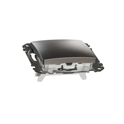 Кнопочный выключатель, матовый алюминий, Sedna Design Schneider Electric SDD170111U