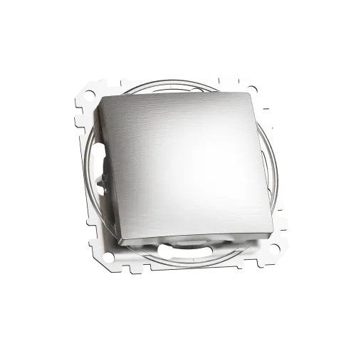 Кнопочный выключатель, матовый алюминий, Sedna Design Schneider Electric SDD170111U