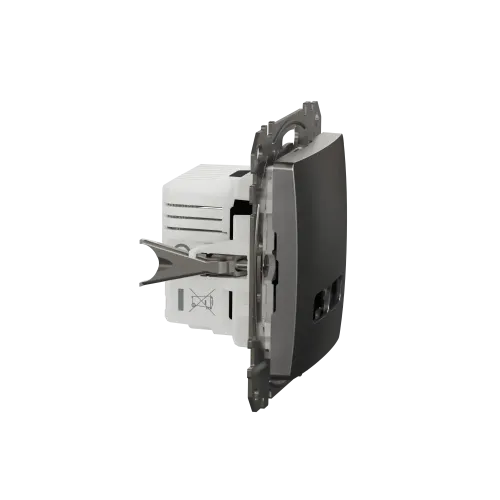 USB розетка A+C, матовый алюминий, Sedna Design Schneider Electric SDD170405U