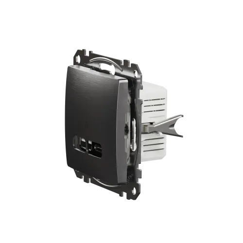 USB розетка A+C, матовый алюминий, Sedna Design Schneider Electric SDD170405U