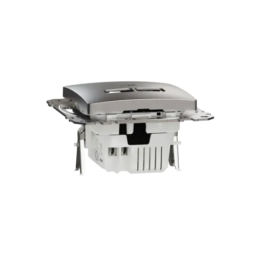 USB розетка A+C, матовый алюминий, Sedna Design Schneider Electric SDD170405U