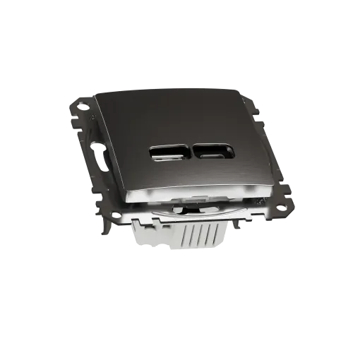 USB розетка A+C, матовый алюминий, Sedna Design Schneider Electric SDD170405U