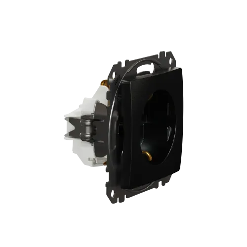 Розетка с заземлением, матовый титан, Sedna Design Schneider Electric SDD172022U