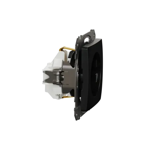 Розетка с заземлением, матовый титан, Sedna Design Schneider Electric SDD172022U