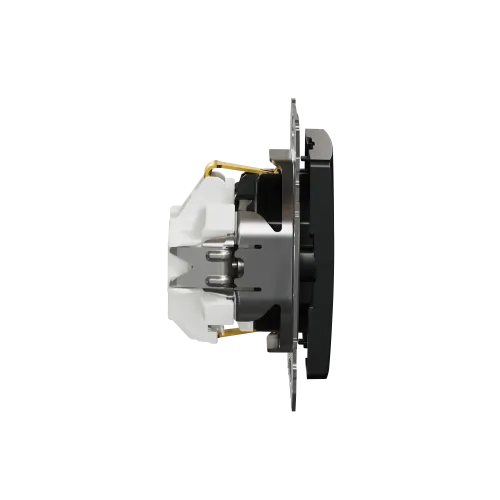 Розетка с заземлением, матовый титан, Sedna Design Schneider Electric SDD172022U