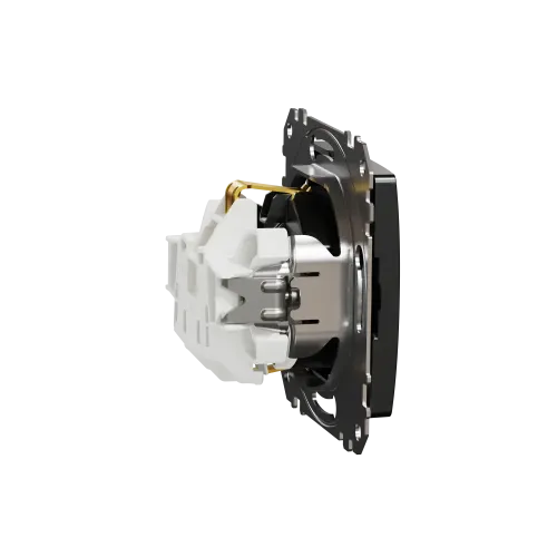 Розетка с заземлением, матовый титан, Sedna Design Schneider Electric SDD172022U