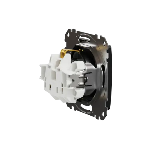 Розетка с заземлением, матовый титан, Sedna Design Schneider Electric SDD172022U