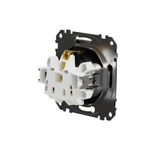 Розетка с заземлением, матовый титан, Sedna Design Schneider Electric SDD172022U