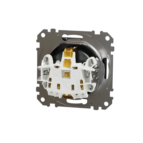Розетка с заземлением, матовый титан, Sedna Design Schneider Electric SDD172022U