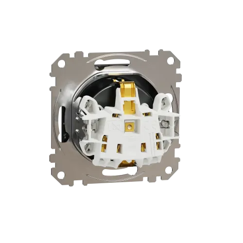 Розетка с заземлением, матовый титан, Sedna Design Schneider Electric SDD172022U