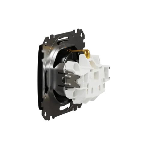 Розетка с заземлением, матовый титан, Sedna Design Schneider Electric SDD172022U