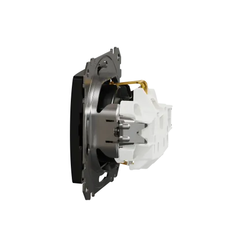 Розетка с заземлением, матовый титан, Sedna Design Schneider Electric SDD172022U