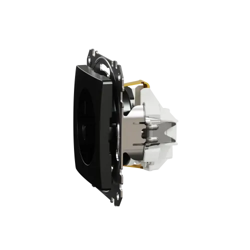 Розетка с заземлением, матовый титан, Sedna Design Schneider Electric SDD172022U
