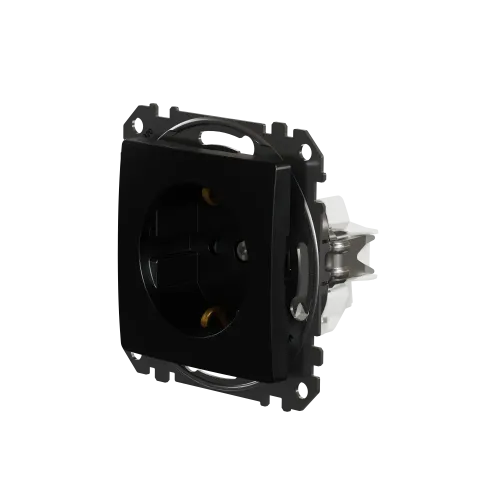 Розетка с заземлением, матовый титан, Sedna Design Schneider Electric SDD172022U