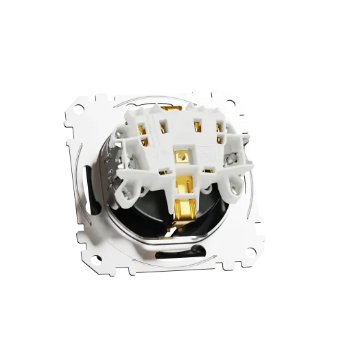 Розетка с заземлением, матовый титан, Sedna Design Schneider Electric SDD172022U
