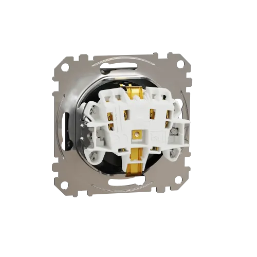 Розетка с заземлением, матовый титан, Sedna Design Schneider Electric SDD172022U