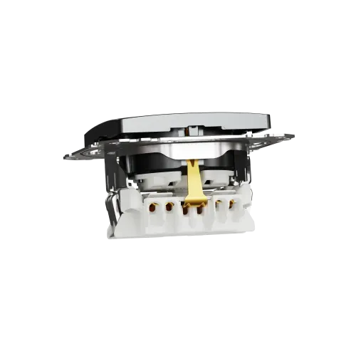Розетка с заземлением, матовый титан, Sedna Design Schneider Electric SDD172022U
