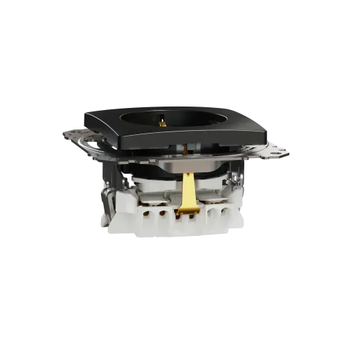 Розетка с заземлением, матовый титан, Sedna Design Schneider Electric SDD172022U