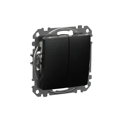 Двухклавишный выключатель, матовый титан, Sedna Design Schneider Electric SDD172105U