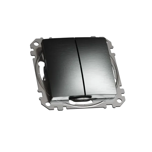 Двухклавишный выключатель, матовый титан, Sedna Design Schneider Electric SDD172105U