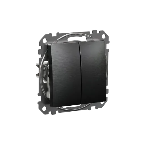 Проходной выключатель 2кл., матовый титан, Sedna Design Schneider Electric SDD172108U