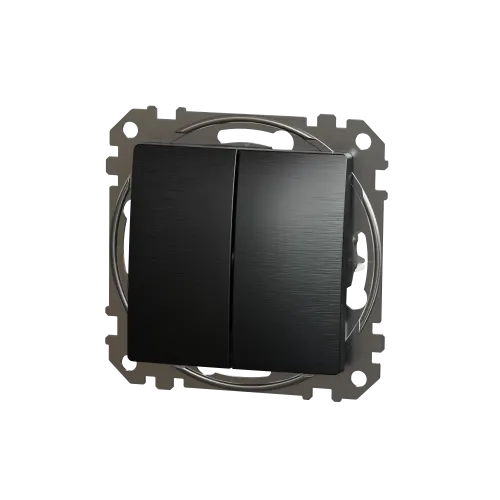 Проходной выключатель 2кл., матовый титан, Sedna Design Schneider Electric SDD172108U