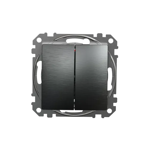 Проходной выключатель 2кл., матовый титан, Sedna Design Schneider Electric SDD172108U