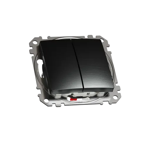 Проходной выключатель 2кл., матовый титан, Sedna Design Schneider Electric SDD172108U