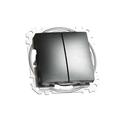 Проходной выключатель 2кл., матовый титан, Sedna Design Schneider Electric SDD172108U