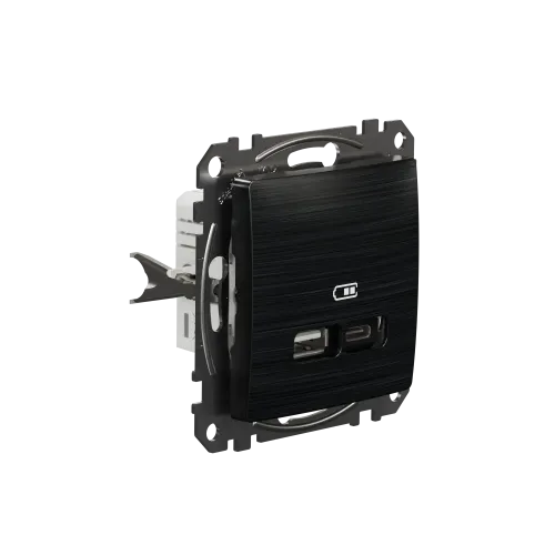USB розетка A+C, матовый титан, Sedna Design Schneider Electric SDD172405U