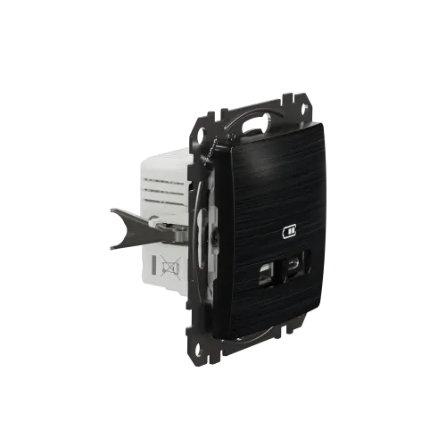 USB розетка A+C, матовый титан, Sedna Design Schneider Electric SDD172405U
