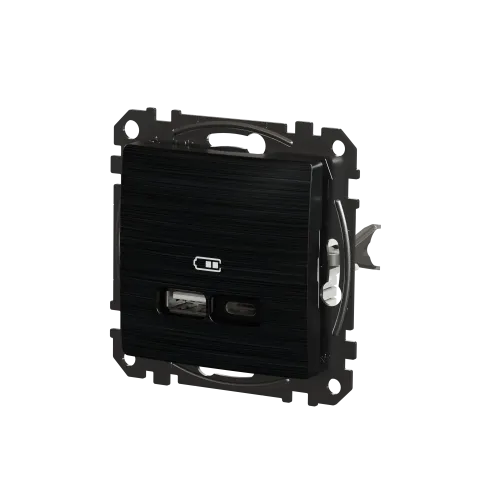 USB розетка A+C, матовый титан, Sedna Design Schneider Electric SDD172405U