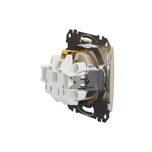 Розетка с заземлением, берёза, Sedna Design Schneider Electric SDD180022U