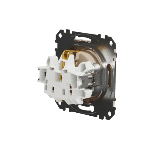 Розетка с заземлением, берёза, Sedna Design Schneider Electric SDD180022U