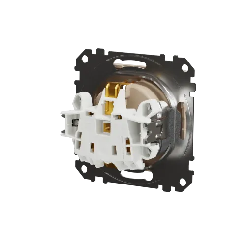 Розетка с заземлением, берёза, Sedna Design Schneider Electric SDD180022U