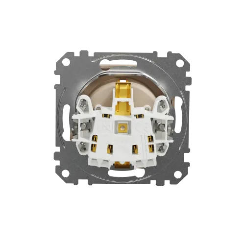 Розетка с заземлением, берёза, Sedna Design Schneider Electric SDD180022U