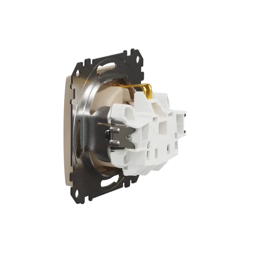 Розетка с заземлением, берёза, Sedna Design Schneider Electric SDD180022U