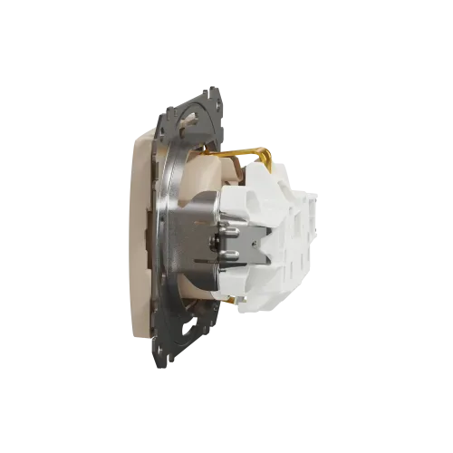 Розетка с заземлением, берёза, Sedna Design Schneider Electric SDD180022U