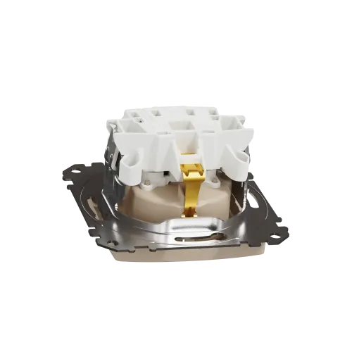 Розетка с заземлением, берёза, Sedna Design Schneider Electric SDD180022U
