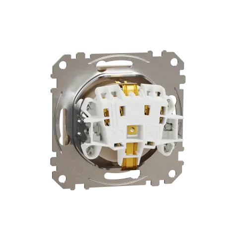 Розетка с заземлением, берёза, Sedna Design Schneider Electric SDD180022U