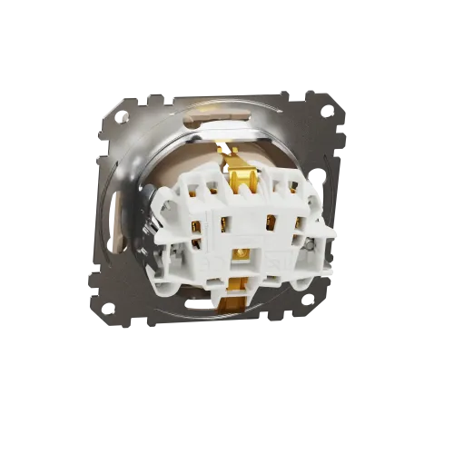 Розетка с заземлением, берёза, Sedna Design Schneider Electric SDD180022U