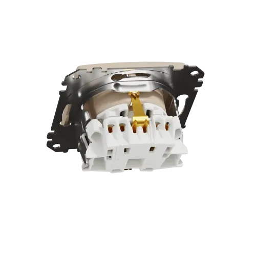 Розетка с заземлением, берёза, Sedna Design Schneider Electric SDD180022U